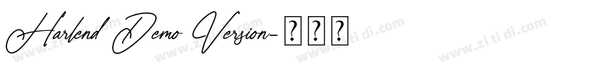 Harlend Demo Version字体转换